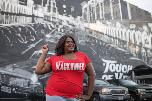 Unisex Black Owned Tee (with white text)