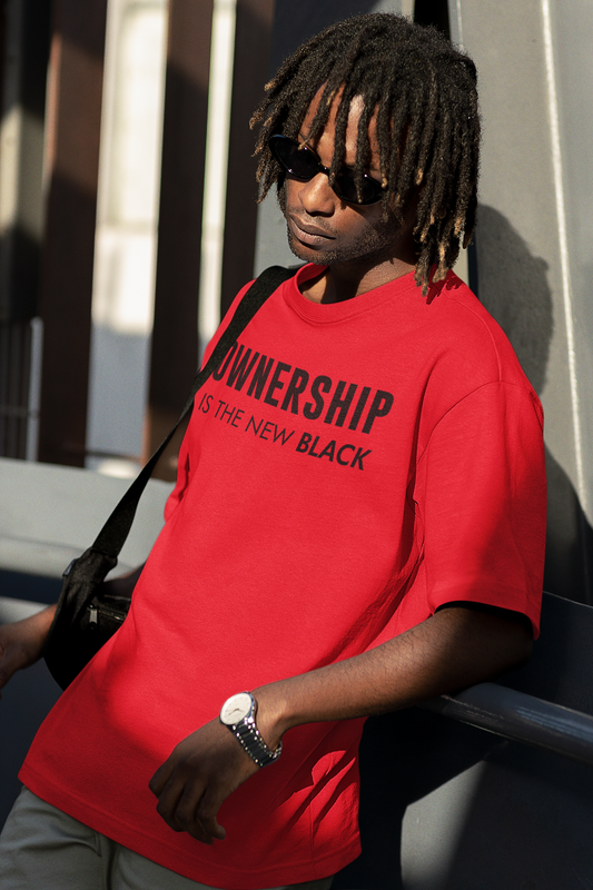 Unisex Ownership Tee (with black text)